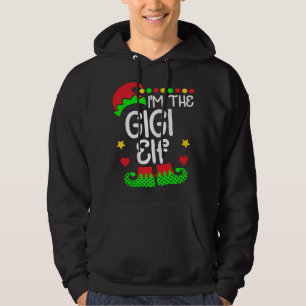 Veste À Capuche Je suis le Gigi Elf Noël Famille d'elfes costume T
