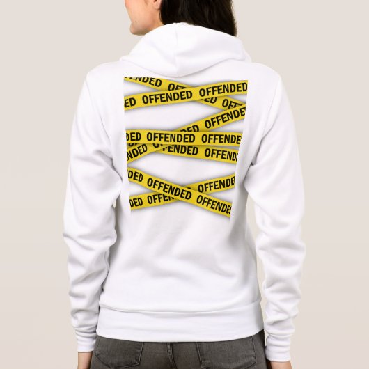 Veste À Capuche Je suis offensé que la police ne croise pas (Dos)