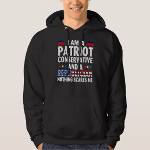 Veste À Capuche Je Suis Patriote Conservateur Et Républicain Rien