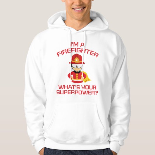 Veste À Capuche Je suis pompier (Devant)