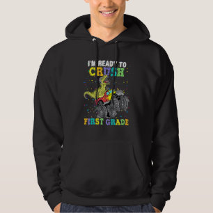 Veste À Capuche Je suis prêt à écraser les Dinos de Camion Monster