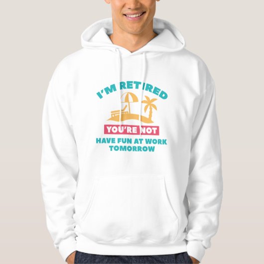 Veste À Capuche Je suis retraité (Devant)