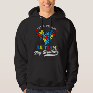 Veste À Capuche Je suis un grand frère fier de la sensibilisation 