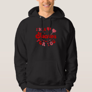 Veste À Capuche Je suis un pigeon pour vous Candy Heart Love Happy
