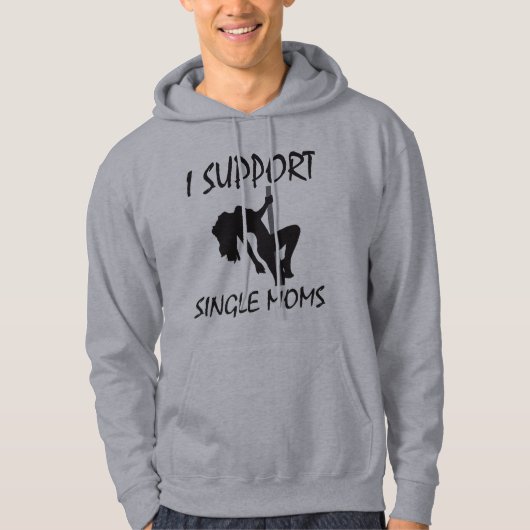 Veste À Capuche Je Supporte Les Moms Uniques (Devant)
