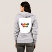 VESTE À CAPUCHE "JE T'AIME." (Dos entier)