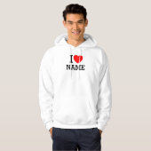 Veste À Capuche Je t'aime Nom (Devant entier)