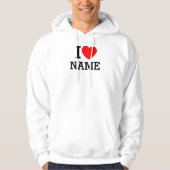 Veste À Capuche Je t'aime Nom (Devant)