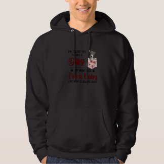 Veste À Capuche Je te dis que je ne suis pas un chien Ma mère a di