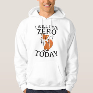 Veste À Capuche Je Vais Donner Zero Fox Aujourd'Hui