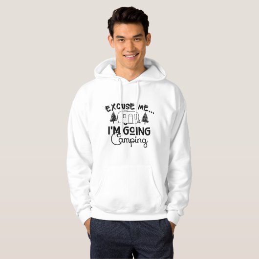 Veste À Capuche Je vais faire du camping (Devant entier)