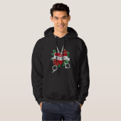 Veste À Capuche Je vais vous couper aux ciseaux barbier coupe de c (Devant entier)