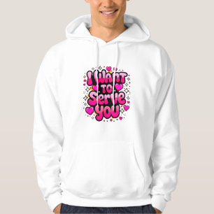 Veste À Capuche Je veux vous servir - Romantic Graphic Men’s
