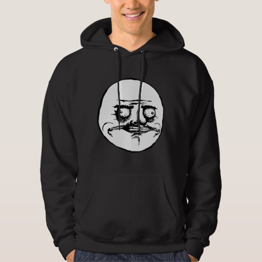 Veste À Capuche Je visage Meme de rage de Gusta (Devant)