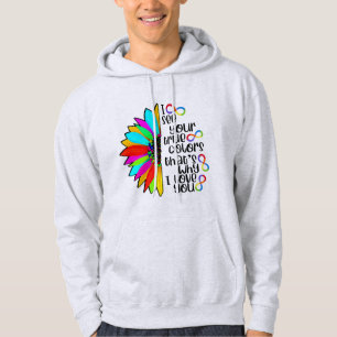 Veste À Capuche Je Vois Votre Véritable Infinité De Couleur Neurop