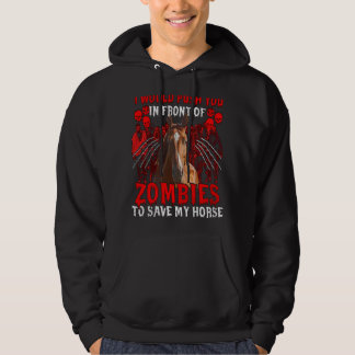 Veste À Capuche Je Vous Poussais Devant Les Zombies Pour Sauver Mo