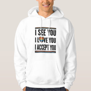 Veste À Capuche Je vous vois Vous aimez Vous acceptez Vous êtes fi