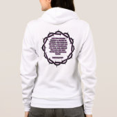 Veste À Capuche Jean 19:2-3 KJV Bible Verse Femmes Full-Zip (Dos)