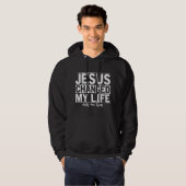 Veste À Capuche Jésus a changé ma vie m'a demandé comment le Chris (Devant entier)
