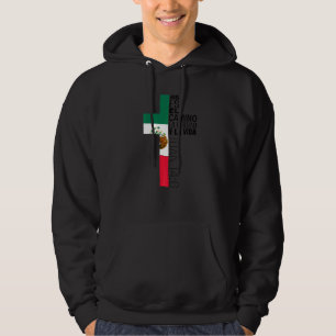 Veste À Capuche Jésus chrétien espagnol Hommes Papa Maman Drapeau