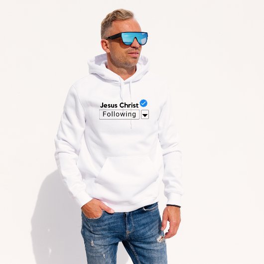 Veste À Capuche Jésus Christ suivant la Bible Verse Foi chrétienne