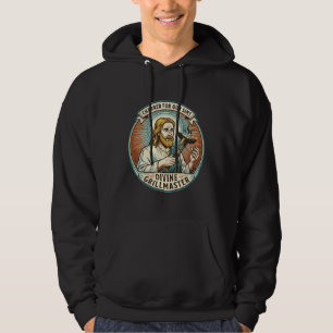 Veste À Capuche Jésus complètement brûlé noir Hot Dog BBQ Humour_1