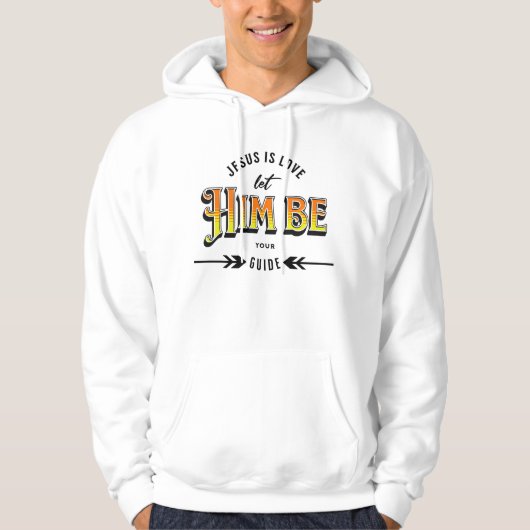 Veste À Capuche Jésus Est Amour (Devant)