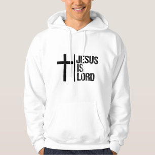 Veste À Capuche Jésus est Seigneur Croix Foi Chrétienne Bible Dieu