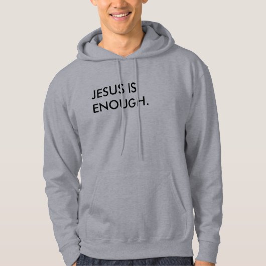 Veste À Capuche Jésus Est Suffisamment Sweatshirt Caché (Devant)