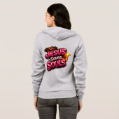 Veste À Capuche Jésus sauve les âmes (Dos entier)