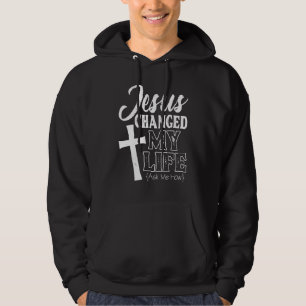 Veste À Capuche Jésus Seigneur Christian Jésus Changé Ma Vie Me De
