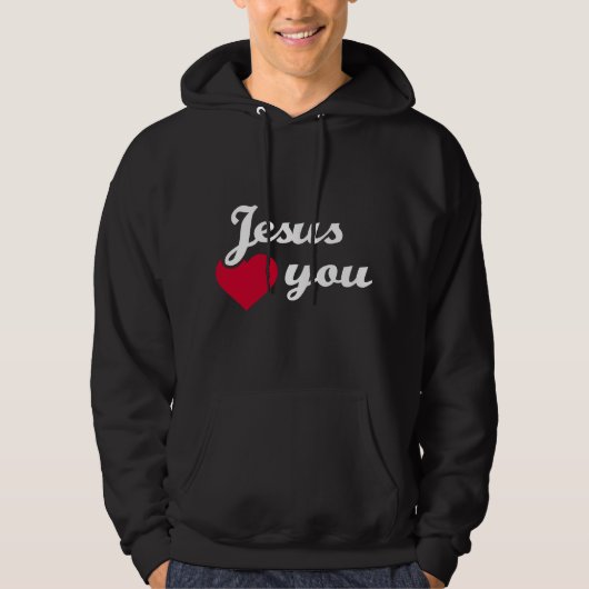 Veste À Capuche Jésus t'aime (Devant)