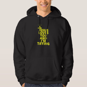 Veste À Capuche Jésus T'Aime Et Je Tente