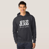 VESTE À CAPUCHE JÉSUS VOUS AIME | CHRÉTIEN (Devant entier)