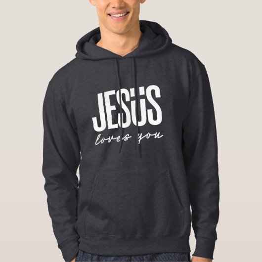 VESTE À CAPUCHE JÉSUS VOUS AIME | CHRÉTIEN (Devant)