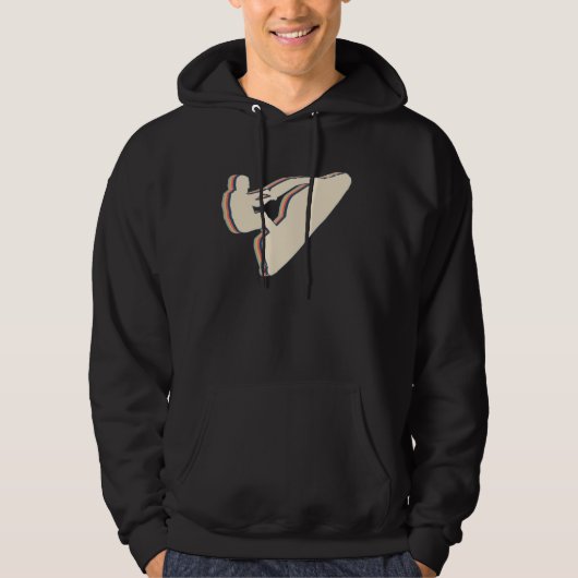 Veste À Capuche Jet Ski ski nautique Ligne d'art rétro (Devant)