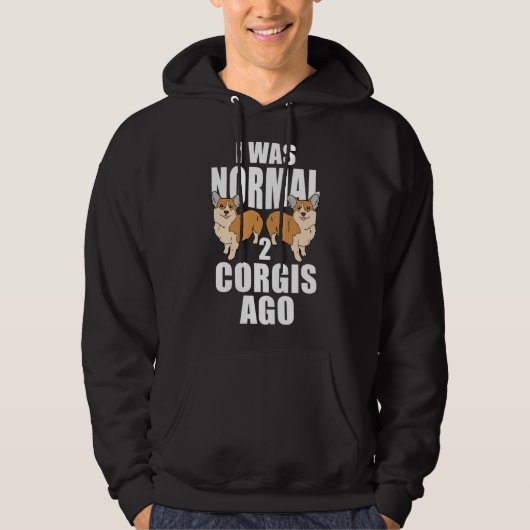 Veste À Capuche J'Étais Normal Il Y A Deux Corgis (Devant)