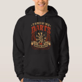 Veste À Capuche Jeter des fléchettes briser les coeurs - Drôle Jou (Devant)