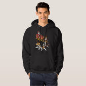 Veste À Capuche Jeu de Noël beagle pour chien mignon (Devant entier)