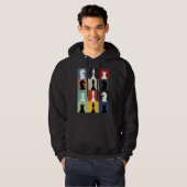 Veste À Capuche Jeu de société d'échecs drôle Humour ensemble Joue (Devant entier)