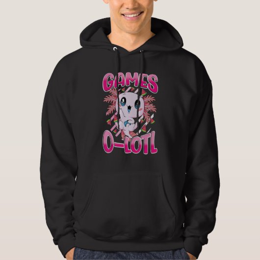 Veste À Capuche Jeu vidéo de la console Axolotl de mignonne (Devant)
