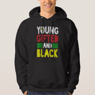 Veste À Capuche Jeune et fierté africaine noire Mois de l'histoire