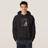 Veste À Capuche Jeune idiot plein de rhum (Devant entier)