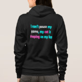 Veste À Capuche Jeux de chat drôle (Dos)