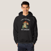 Veste À Capuche J'Existe Sans Mon Consentement Frog Surreal Meme (Devant entier)