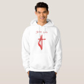 Veste À Capuche John 3:16 (Devant entier)