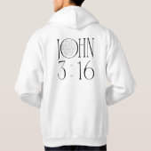 Veste À Capuche John 3:16 Bible Verse (Dos)