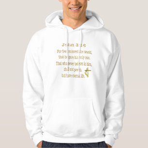 Veste À Capuche John 3:16 T-shirt chrétien