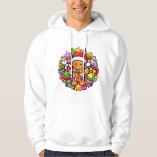 Veste À Capuche Joie de Noël au pain d'épices