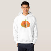Veste À Capuche Joli Citrouille d'Halloween Jack-O-Lantern (Devant entier)